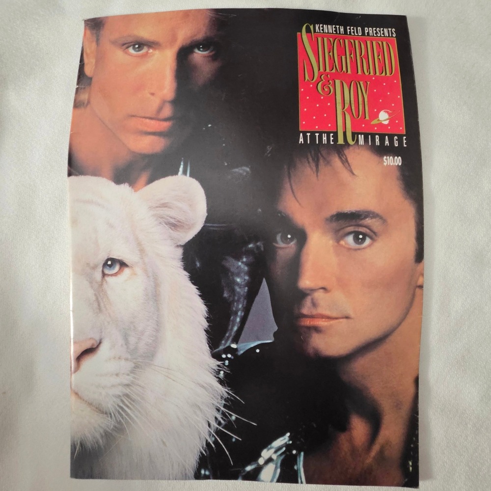 Siegfried & Roy Program Book 1991 The Mirage Las Vegas Souvenir Kenneth Feld